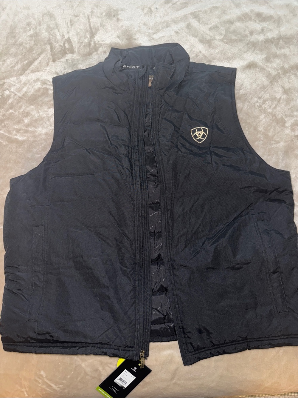 Ariat Black Quilted Sleeveless Insulated Vest